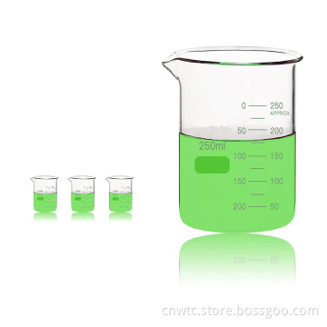Borosilicate Glass Beakers: Sizes 250ml and 500ml for Laboratory Tests